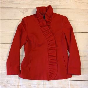 INC petite small red dressy jacket